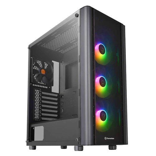 Thermaltake V250 Motherboard Sync ARGB ATX Mid-Tower Chassis with 3 120mm 5V Addressable RGB Fan + 1 Black 120mm Rear Fan Pre-Installed CA-1Q5-00M1WN-00