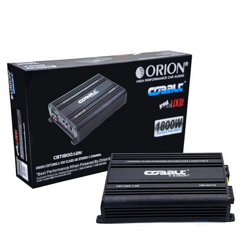 Orion Cobalt CBT1800.1-2M Monoblock 4-Way Protection Circuitry Mosfet Class AB Amplifier, 1800W