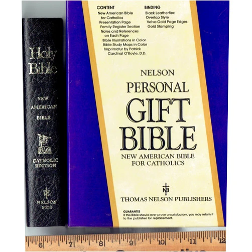 Anonymous Catholic New American Bible Gift 9023 Black Comp
