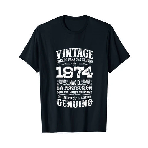 Osito USA Born in 1974 50 Years Old 50th Vintage Spanish Birthday T-Shirt