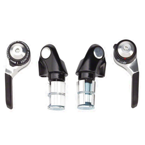 microSHIFT | Bar End Shifter Set | 9-Speed Road | Double/Triple | Shimano Compatible | Silver