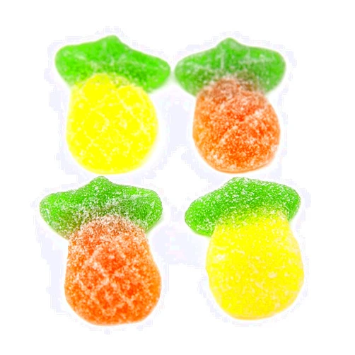 All City Candy Vidal Gummi Sour Pineapple 2.2 lb. Bulk Bag