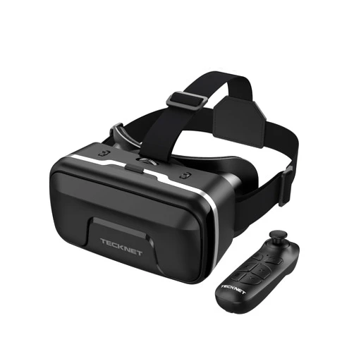 TECKNET VR Headset for Phone with Bluetooth Controller, 4.7-7.2