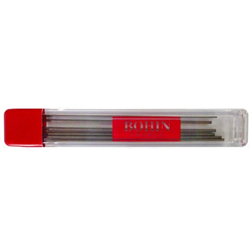 Bohin Mechanical Chalk Pencil Refill 6/Pkg-Grey