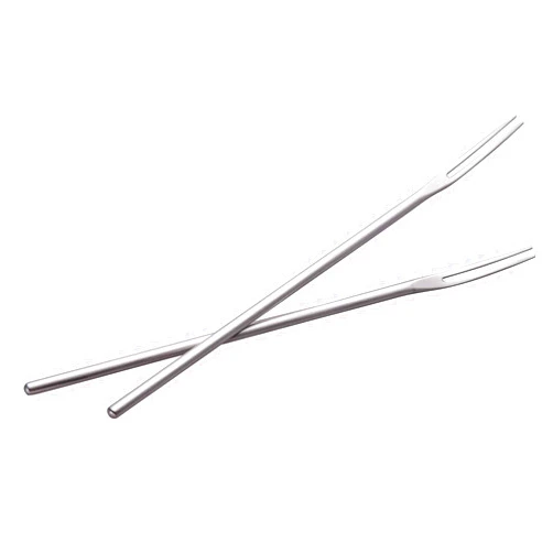 IMEEA Pickle Forks 8.85-Inch Long Handle Olive Fork Picks SUS304 Stainless Steel Pickle Forks for Jar, Set of 2