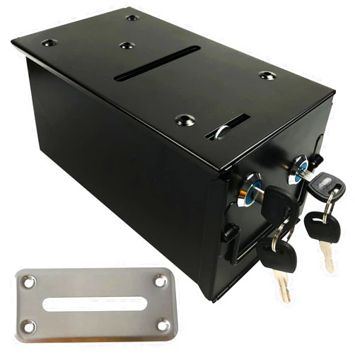 YH Poker Poker Table Drop Rake Box - Casnio Toke Chip Tip Cash Box With Money Bill Slot Frame for Poker Blackjack Craps Game Tables