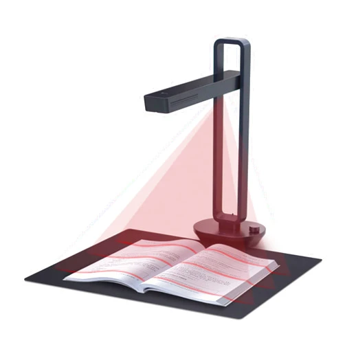 CZUR Aura Pro Portable Book Scanner, A3 Document Scanner, Auto-Flatten & Fingerprint Removal Technologies, Multi-Language OCR, 90° Foldable, for Mac & Windows