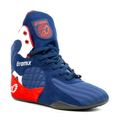 Otomix Men's Stingray Escape Bodybuilding Lifting MMA & Wrestling Shoes Red/White/Blue 13