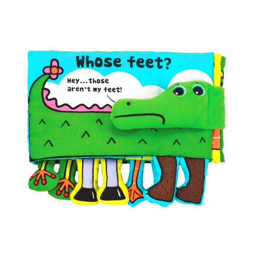 Melissa & Doug Soft Activity Baby Book - Whose Feet?