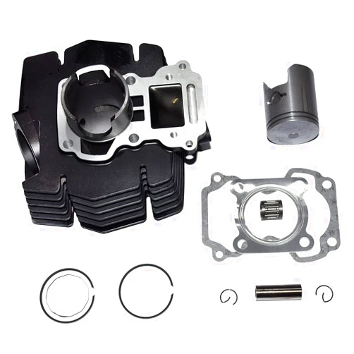 ISVINTAGE 50mm Cylinder Piston Rings Pin Clips Gaskets Bearing Kit Compatible For Suzuki AX 100 100cc