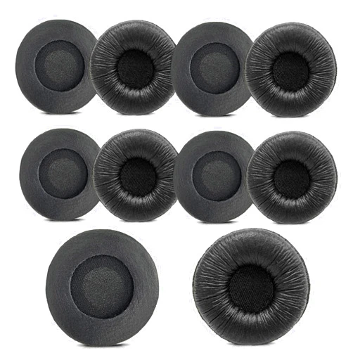 Callez Jabra Headset Ear Cushions, Earpads Replacement 50mm Ear Pad Covers for Jabra PRO 920 930 935 9450 GN 2000 BIZ 1500 2400II Plantronics Blackwire 3220 3320 C320 HW251N HW261N HW520 Headphones (10 Pack)