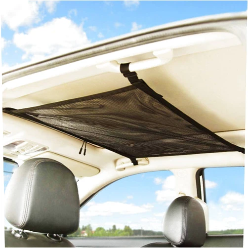 FERRYONE Car Ceiling Storage Net,Ceiling Cargo Net Pocket,Car Trunk Storage Organizer Sundries Storage Bag for Jeep Van SUV