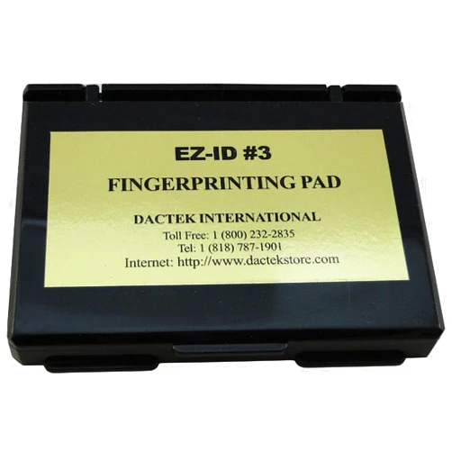 Dactek Fingerprint Pad for roll fingerprinting - Pack of 3