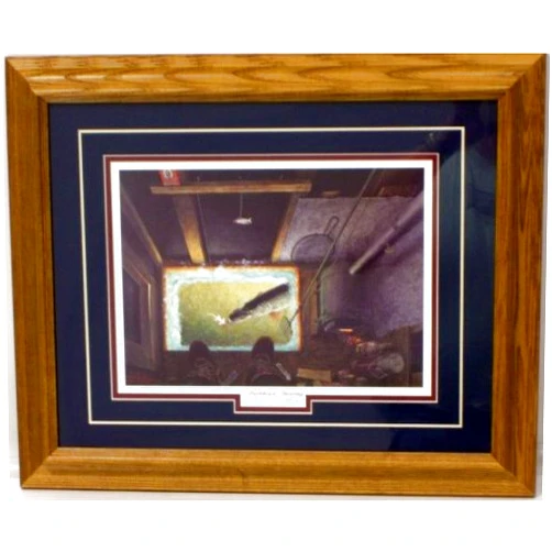 Peck and Gartner Les Kouba Darkhouse Spearing Framed Print