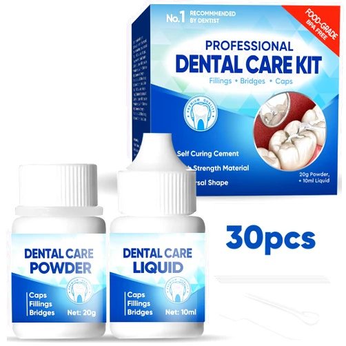 HANASCAR Tooth Repair Kit, Teeth Replacement Kit for Temporary Fixing The Missing and Broken Tooth