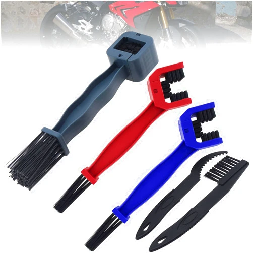 Windance Chain Gears Maintenance Cleaning Brush for Motorcycle Bicycle Scooter Tricycle Mountain Bike, Flywheel Toothed Disc Cleaner Washer Tool (5PCS)