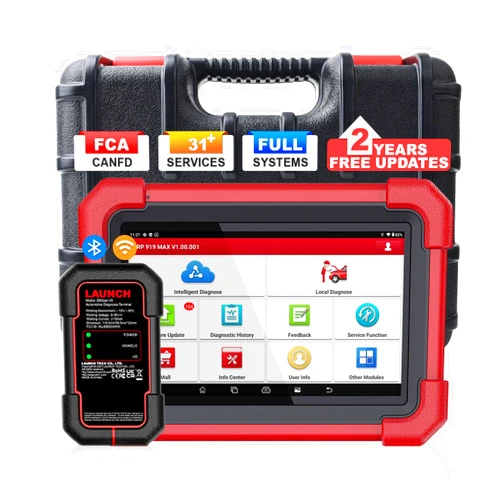 Launch Scan Tool X431 CRP919MAX Wireless Bidirectional Tool, All System Diagnosis Scanner, 31+ Service Functions, Code Assist, ECU Coding, FCA AutoAuth, V.A.G Guided, CANFD/DOIP, 2 Years Free Update