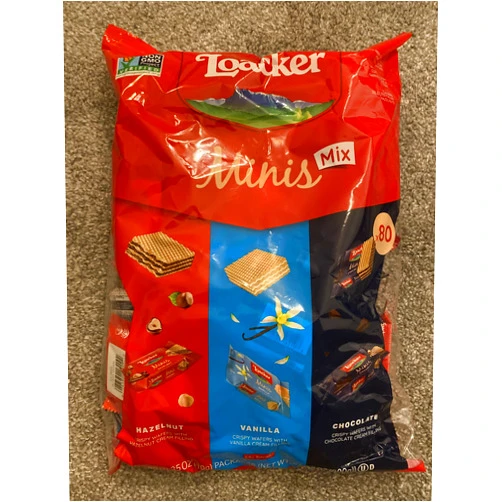 Loacker Minis Crispy Waffers 800g(Mix Flavours) 28.22 OZ