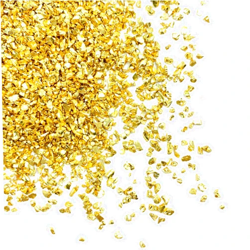 Jmassyang Crushed Glass Irregular Metallic Chips 100g Sprinkles Chunky Glitter for Nail Arts Craft Resin DIY Mobile Phone Case Vase Fillers Jewelry Making Home Decoration (Gold, 2-4mm)