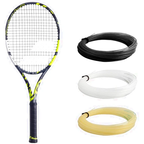 Babolat Pure Aero 98 Tennis Racquet Strung with 16g Syn Gut at Mid-Range Tension