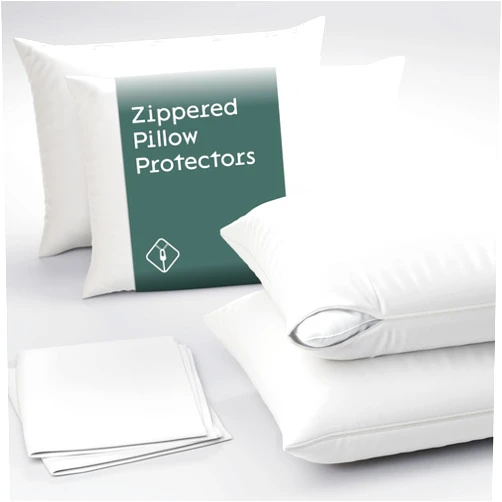 Niagara Sleep Solution Niagara 2 Pack of Pillow Protectors with Zipper, Standard Size, Effective Dust Protection, Quiet, Stay in Place Pillow Covers, Breathable Case for Pillow Lifespan Extention (20x26 Inches)