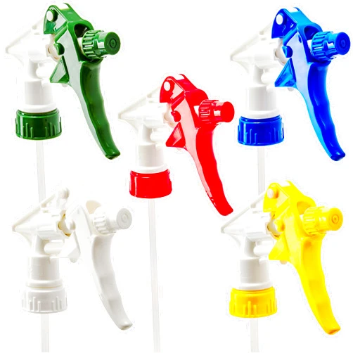 Mop Mob Leak-Free, Chemical Resistant Spray Head 5 Pk Industrial Spray Heads Only (No Bottles) for Auto/Car Detailing, Window Cleaning and Janitorial Supply. Heavy Duty Low-Fatigue Trigger and Nozzle.