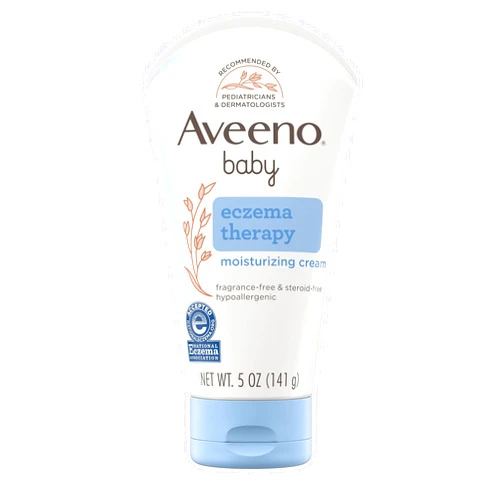 Aveeno Baby Eczema Therapy Moisturizing Cream, Natural Colloidal Oatmeal & Vitamin B5, Baby Eczema Cream for Dry, Itchy, Irritated Skin Due to Eczema, Paraben- & Steroid-Free, 5 fl. oz