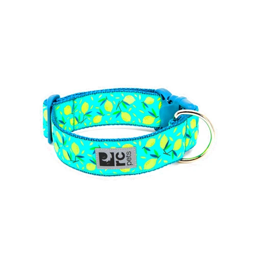 RC Pet Products RC Pets 1-1/2 Inch Wide Adjustable Dog Clip Collar, Large, Lemonade