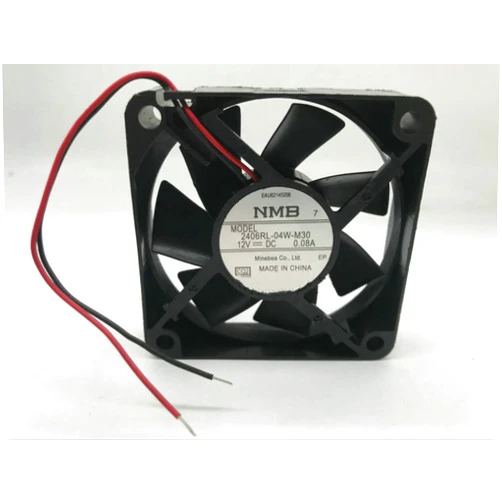 Eichendorff Cooling Fan 12V 60mm Fan, 2406RL-04W-M30 NMB 6015 12V 0.08A 6CM 606015mm 2-Wire