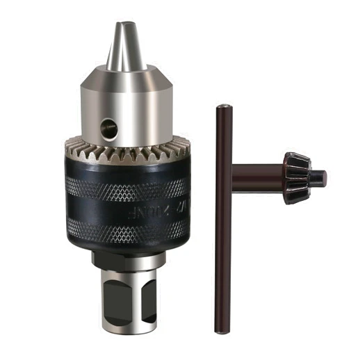 Vearter 1/16''-1/2'' Magnetic Drill Chuck Adapter, 3/4'' Weldon Shank with Chuck Key, 1/2''-20 UNF Thread Drill Bit Adapter, Mag Drill Chuck for Magnetic Drill