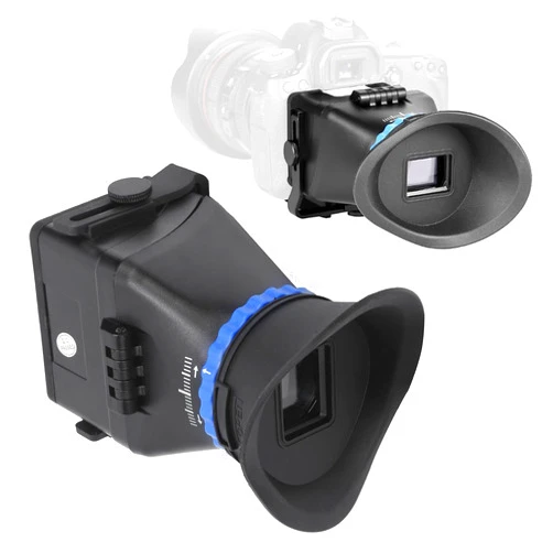 LIZEALUCKY Camera Viewfinder, Professional 3X Magnification LCD Viewfinder Magnifier for 3in/3.2in LCD Screen, Adjustable DSLR Viewfinder for Camcorder, DSLR/SLR Camera, Camera Screen Sunshade Hood