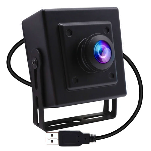 MMlove USB Camera VGA Webcam 480P 60FPS 170 Degree Fisheye Wide Angle Lens Aluminum Mini Case Webcam with 640x480 Pixel Web Camera for PC/Laptop/Raspberry Pi