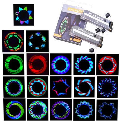 QANGEL LED Bike Wheel Lights, RGB LED Waterproof Bicycle Spoke Light,Low Riding Speeds,Wheelchair Lights,Bicycle Rim Tire Lights Mountain Bike Lights for Wheel,Safety Tire Lights
