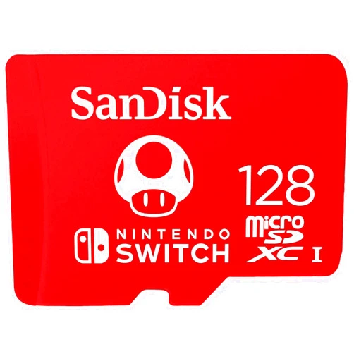 SanDisk 128GB microSDXC Card, Licensed for Nintendo Switch - SDSQXAO-128G-GNCZN