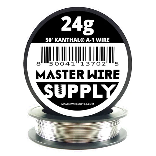 Master Wire Supply Kanthal A1-50' - 24 Gauge Wire - 50ft - 0.51mm - 0.020in - Master Wire Supply