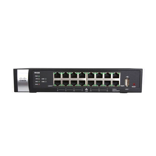 Cisco Systems Gigabit Dual WAN VPN 14 Port Router (RV325K9NA) (Renewed)