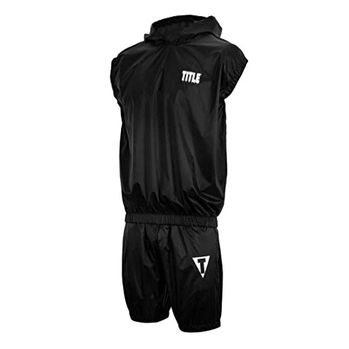 Title Boxing TITLE Pro Set Vulcanized Rubber Sauna Suit With Hood, Large