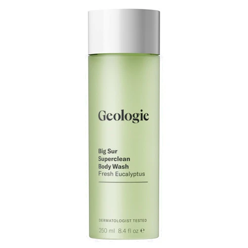 Geologie Big Sur Fresh Eucalyptus Superclean Body Wash | Deep Cleansing Fresh Eucalyptus Shower Gel for Men & Women | All-Natural Clean & Hydrating Derm-Grade Formula | 8.4 fl oz Bottle