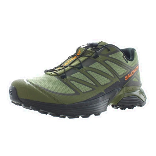 Salomon XTPathway GTX Unisex Shoes Size 10.5, Color: Deep Lichen Green/Peat/Lunar Rock