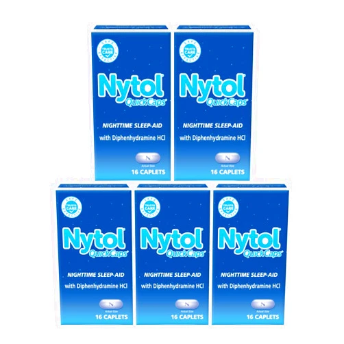 Nytol QuickCaps 16 Caps (Pack of 5)