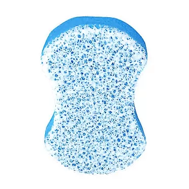 Spongeables Pedi-Scrub Foot Exfoliating Sponge with Heel Buffer and Pedicure Oil, Cool Water, Contains Shea Butter & Tea Tree Oil, 20+ Washes, Pack of 1