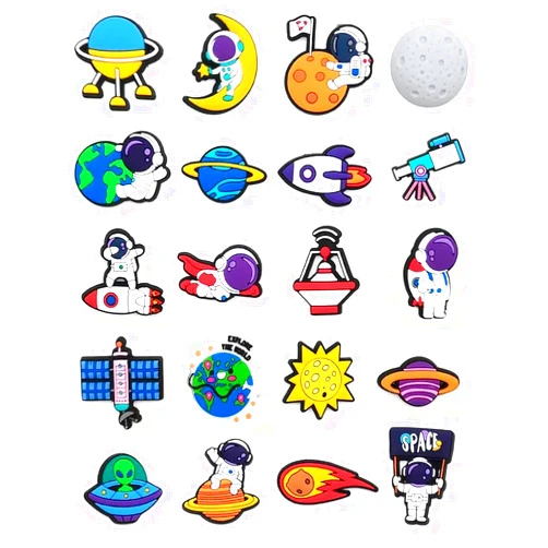 BOWNDY Space Charms for Croc Clog shoes Decoration, Sports Charm for Shoe & Bracelet Wristband Party Gifts
