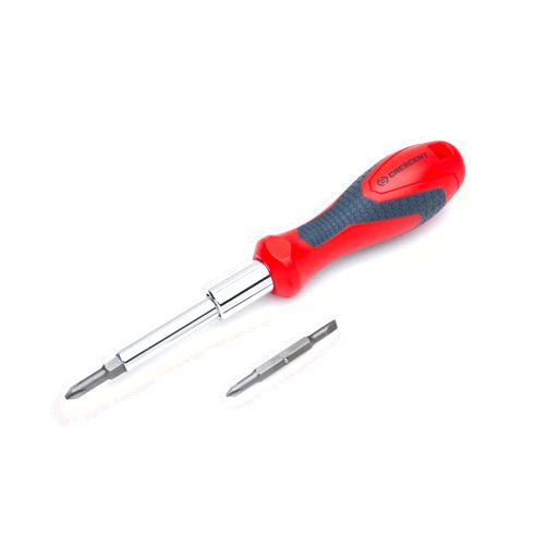 Crescent 7-in-1 Interchangeable Bit Dual Material Screwdriver - CMBD7P
