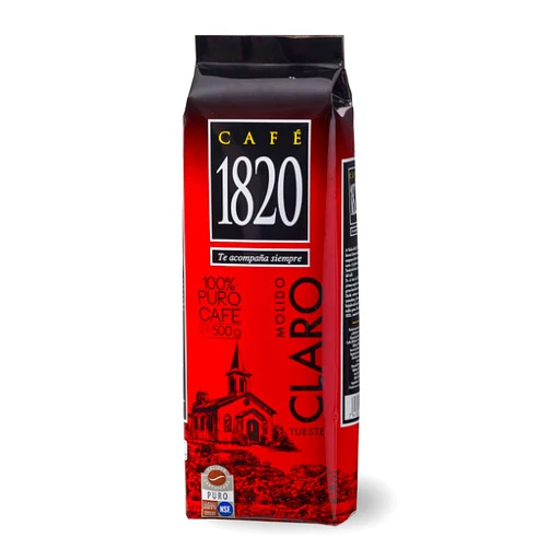 1820 Café 1820 Light, Premium Costa Rican Ground Coffee, 100% Arabica, Light Roast, High Altitude Blend with Fruity Notes & Acidity, 18 oz