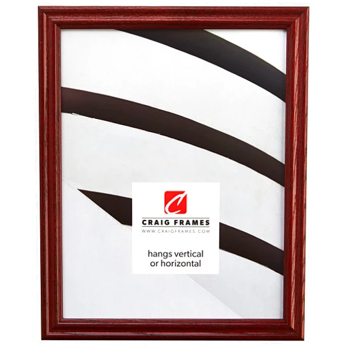Craig Frames 200ASHCH 20 by 27-Inch Picture Frame, Wood Grain Finish, 0.75-Inch Wide, Cherry Red