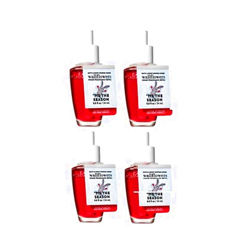 Bath & Body Works Tis the Season Wallflower Refill Bulbs - Lot of 4