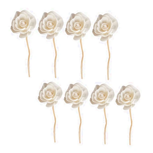 Levemolo 8pcs Rattan Sola Essential Stick Scented Oil Sticks Fragrances Rattan Sticks Oud Diffuser Rattan Diffuser Fancy Diffuser Sticks Oils Rattan Decor Wooden