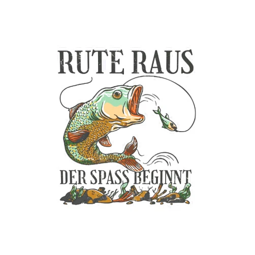 German Edition by Daniel Stutzke (Author) Rute raus der Spass beginnt: Lustige Angler Sprüche Angel Geschenke Fisch Liebe angeln Fischer - Notizbuch mit 100 gepunkteten Seiten (German Edition)
