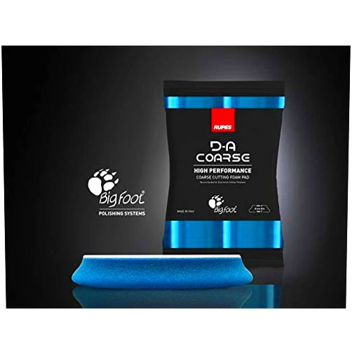 Detail King Rupes Blue Coarse Foam Pad - 180mm (7 inch) - 6 Pack - Dual Action Foam Pads