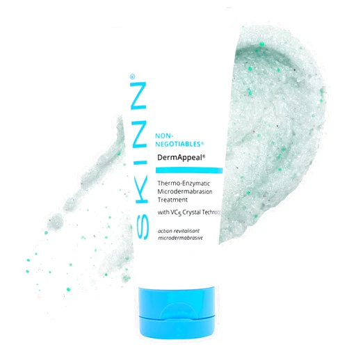 SKINN DermAppeal® Microdermabrasion Treatment for Smoother, Brighter, and Clearer Skin, 1oz - Exfoliating Facial Scrub Removes Dead Skin and Smooths Wrinkles and Fine Lines for Flawless, Glowing Skin